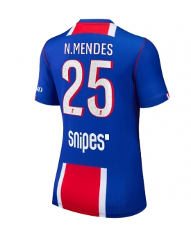 Paris Saint-Germain Nuno Mendes #25 Maglia Gara Casa Repliche 2026-27 Donna Maniche Corte Paris Saint-Germain Nuno Mendes #25 Maglia Gara Casa Repliche 2026-27 Donna Maniche Corte